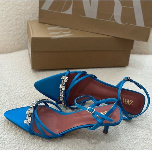 ZARA Strappy Heels NWT - Picture 14 of 16